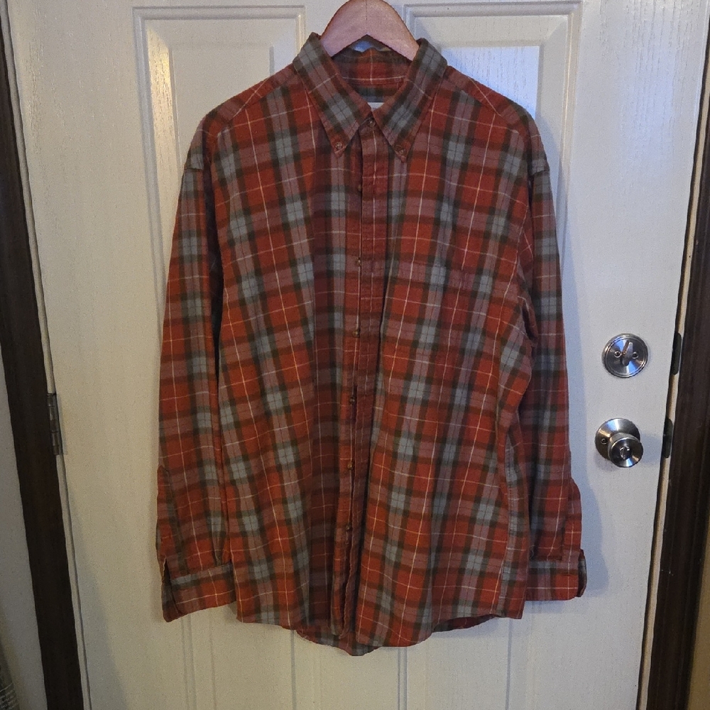 Brooks Brothers Classic Plaid Shirt. Size XL
